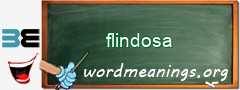 WordMeaning blackboard for flindosa